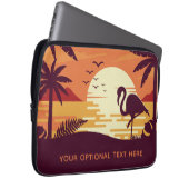Individuelle, tropische Flamingo-Laptop-Ärmel Laptopschutzhülle (Vorne Rechts)