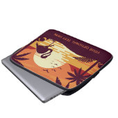 Individuelle, tropische Flamingo-Laptop-Ärmel Laptopschutzhülle (Vorne Knopf)