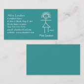 Individuelle Tutor-Visitenkarte Visitenkarte (Vorne/Hinten)