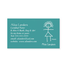 Individuelle Tutor-Visitenkarte