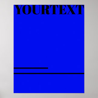 Individuelle Typografie Design cool minimalistisch Poster