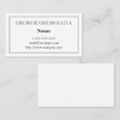 Individuelle und einfache Notar-Visitenkarte Visitenkarte (Vorne/Hinten)