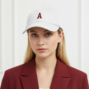 Individuelle unisex Anfangsbuchstabe Mütze Geburts Bestickte Baseballkappe