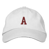 Individuelle unisex Anfangsbuchstabe Mütze Geburts Bestickte Baseballkappe (Vorderseite)