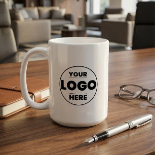 Individuelle Unternehmensmarkierung mit Firmenlogo Kaffeetasse