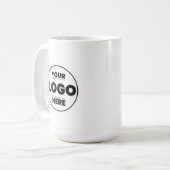 Individuelle Unternehmensmarkierung mit Firmenlogo Kaffeetasse (Vorderseite Links)