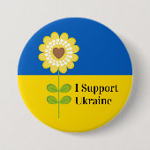 Individuelle Unterstützung für Sonnenblumen in der Button (Vorderseite)