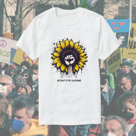 Individuelle Unterstützung für Sonnenblumen und Fa T-Shirt