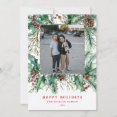 Individuelle Urlaubskarten heilige Federn Digital Feiertagskarte (Vorderseite)