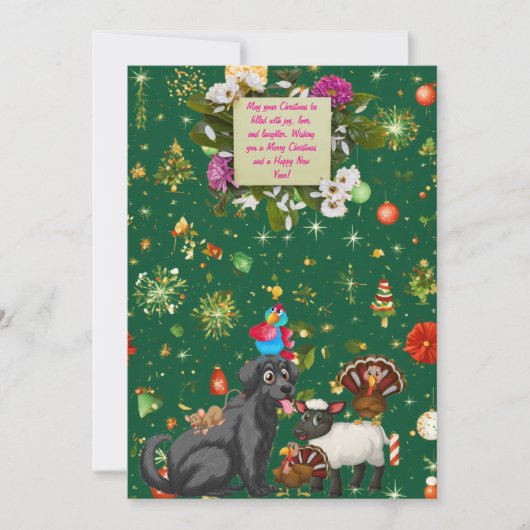 Individuelle Urlaubskarten mit einzigartigen festl Einladung (Vorderseite)