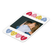 Individuelle Valentin-Tag-Liebe-Foto-Collage Magnet (Linke Seite)
