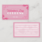 Individuelle Valentinstag Coupons romantisch Mitteilungskarte (Vorne/Hinten)