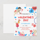 Individuelle Valentinstag-Party Einladung (Vorne/Hinten)