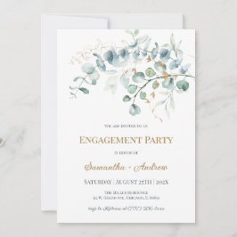 Individuelle Verlobung Einladung mit rustikalem Th