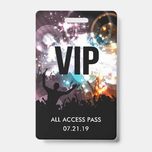 Individuelle VIP All Access Concept Abzeichen Einl Ausweis (Vorderseite)