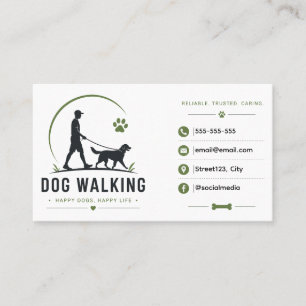 Individuelle Visitenkarte für Hundebetreuung Log