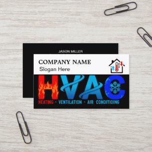Individuelle Visitenkarte für HVAC-Unternehmen mit