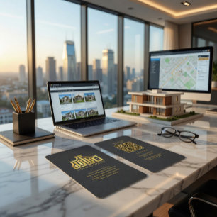 Individuelle Visitenkarte für Immobilien mit QR-Co