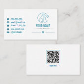 Individuelle Visitenkarte für Tierärzte mit QR-Cod (Vorne/Hinten)