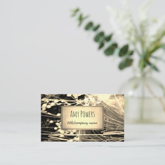 Individuelle Visitenkarte im Naturdesign auf zwei (Stehend Vorderseite)