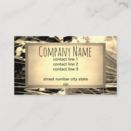 Individuelle Visitenkarte im Naturdesign auf zwei  (Rückseite)