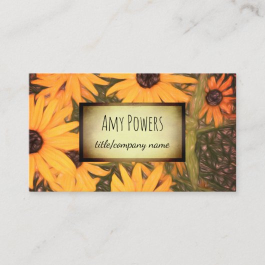 Individuelle Visitenkarte im Naturdesign auf zwei  (Vorderseite)