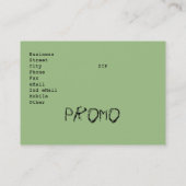 Individuelle Visitenkarte nach Ginette (Rückseite)