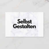 Individuelle Visitenkarten gestalten - Vorlage - Visitenkarte (Vorderseite)