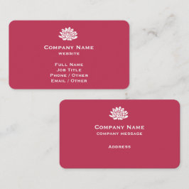 Individuelle Viva Magenta Visitenkarte