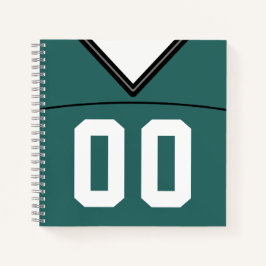 Individuelle Vorlage für Fußball-Jersey-Notebooks Notizbuch
