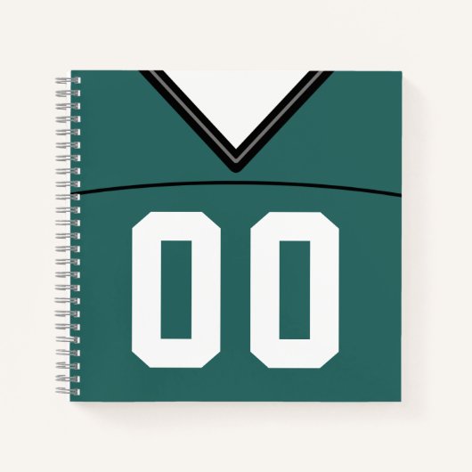 Individuelle Vorlage für Fußball-Jersey-Notebooks Notizbuch (Vorderseite)