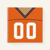 Individuelle Vorlage für Fußball-Jersey-Notebooks Notizbuch (Vorderseite)