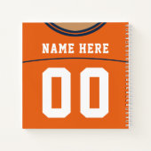 Individuelle Vorlage für Fußball-Jersey-Notebooks Notizbuch (Rückseite)