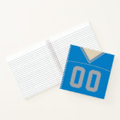 Individuelle Vorlage für Fußball-Jersey-Notebooks Notizbuch (Innenseite)