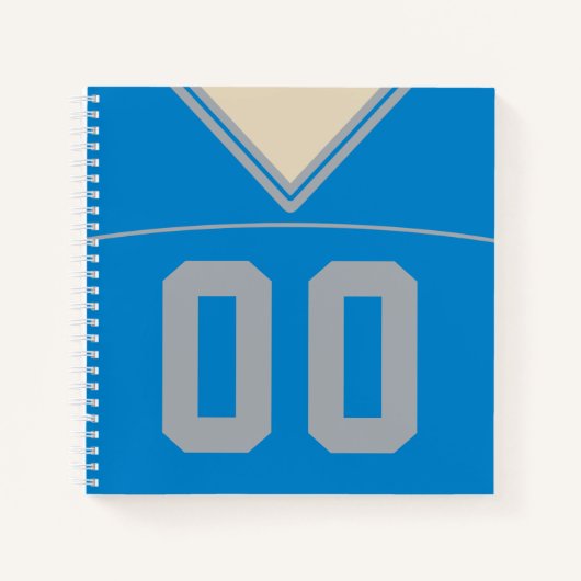 Individuelle Vorlage für Fußball-Jersey-Notebooks Notizbuch (Vorderseite)