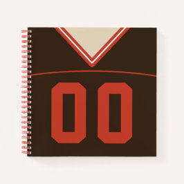Individuelle Vorlage für Fußball-Jersey-Notebooks Notizbuch