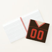 Individuelle Vorlage für Fußball-Jersey-Notebooks Notizbuch (Innenseite)