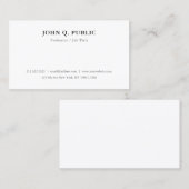 Individuelle Vorlage Moderne minimalistische Elega Visitenkarte (Vorne/Hinten)