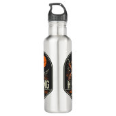 Individuelle Wanderlokalisierung Retrodesign Edelstahlflasche (Rückseite)