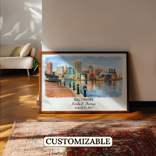 Individuelle Wandkunst aus Baltimore, Poster aus M