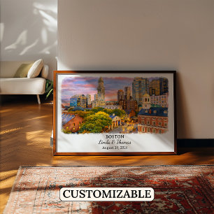 Individuelle Wandkunst Boston, Massachusetts Poste Poster
