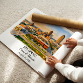 Individuelle Wandkunst Des Moines, Iowa Poster