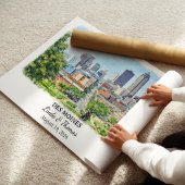 Individuelle Wandkunst Des Moines, Iowa Poster