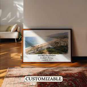 Individuelle Wandkunst Pacific Palisades, Kaliforn Poster