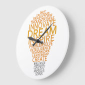 Individuelle Wanduhr für Inspirationslampe (Winkel)