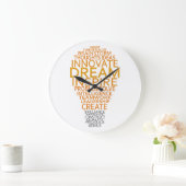 Individuelle Wanduhr für Inspirationslampe (Zuhause)