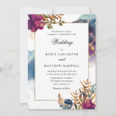 Individuelle Wasserfarbe Mystic Garden Celestie Einladung (Vorderseite)