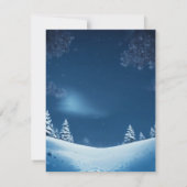 Individuelle Weihnachtseinladung Einladung (Rückseite)