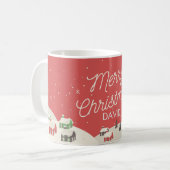 Individuelle Weihnachtsfeier-Tasse Kaffeetasse (Vorderseite Links)