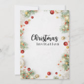 Individuelle Weihnachtsfeierlichkeiten Ankündigung (Rückseite)